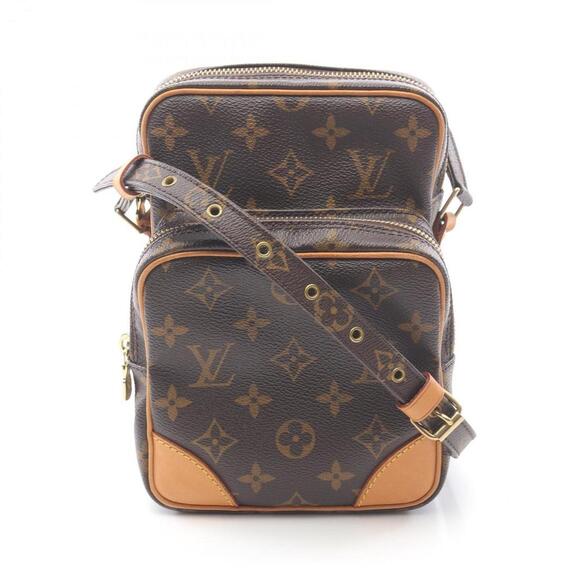 LOUIS VUITTON Brown Monogram Leather Shoulder Bag - Picture 1 of 10